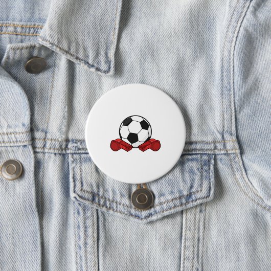 Schiedpfeifen & Fußball Button (Beispiel)