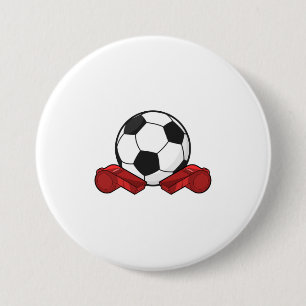 Schiedpfeifen & Fußball Button