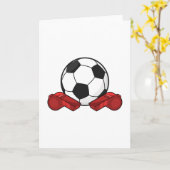 Schiedpfeifen & Fußball Karte (Gelbe Blume)