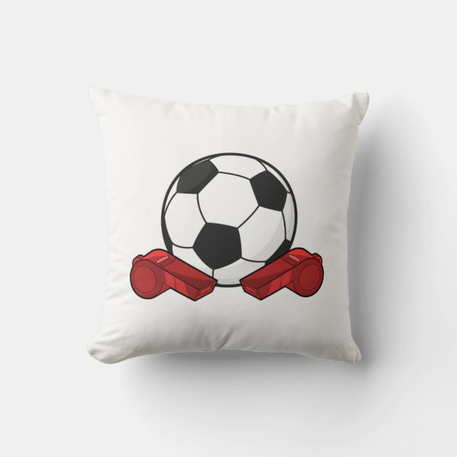 Schiedpfeifen & Fußball Kissen (Vorderseite)