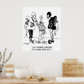 Schiedsrichter Cartoon 5446 Poster (Küche)