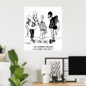 Schiedsrichter Cartoon 5446 Poster (Heimbüro)