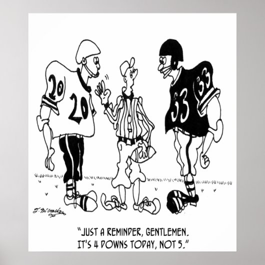 Schiedsrichter Cartoon 5446 Poster (Vorne)