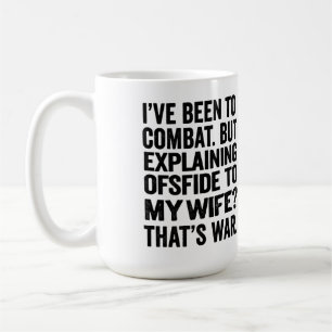 Schiedsrichter & Fußballvater Humor Abseitsregel Kaffeetasse