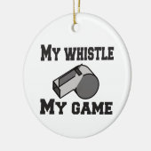 Schiedsrichter Mein Pfeifen Keramik Ornament (Links)