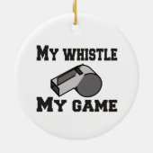 Schiedsrichter Mein Pfeifen Keramik Ornament (Hinten)