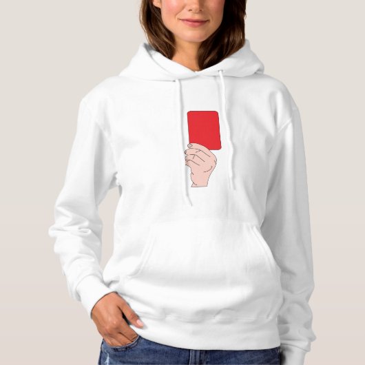 Schiedsrichter mit einer Roten Karte Hoodie (Vorderseite)