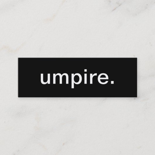 Schiedsrichter-Visitenkarte Mini Visitenkarte (Vorderseite)