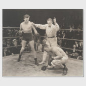 Schiedsrichterzählung im Ringboxen, Vintag Geschenkpapier (Flach)