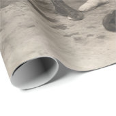 Schiedsrichterzählung im Ringboxen, Vintag Geschenkpapier (Rolleneckpunkt)