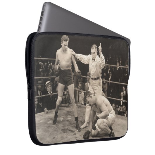 Schiedsrichterzählung im Ringboxen, Vintag Laptopschutzhülle (Vorne Rechts)