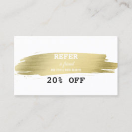 Schiedsrichtiger Goldrausch Schlaganfall Makeup Kü Empfehlungskarte