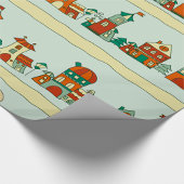 Schiefe Häuser Geschenkpapier
