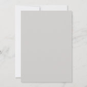 Schiefer Azurblatt-Hochzeit Einladung (Rückseite)