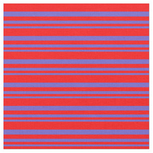 Schiefer Blau und Rot rot Streifen/Muster Stoff