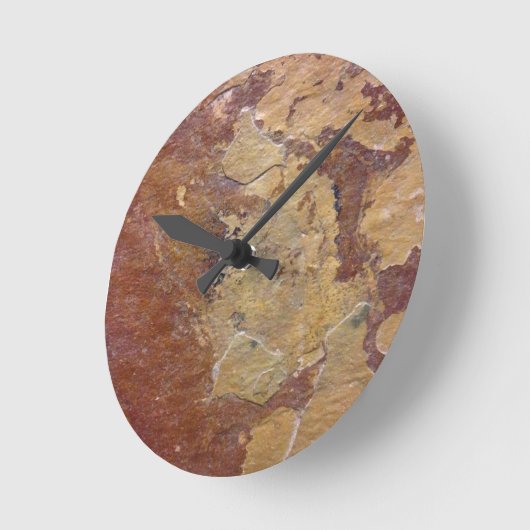 Schiefer-Blick Runde Wanduhr (Winkel)