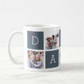 Schiefer | Custom Daddy 5 Foto Collage Kaffeetasse (Links)