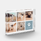 Schiefer | Dog Pawprint Collage Fotoblock (Links)