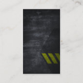 Schiefer-Gefährdung Streifen Visitenkarte (Rückseite)