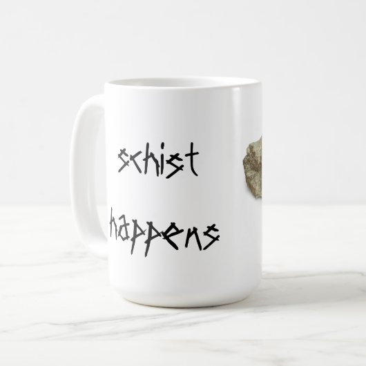 Schiefer geschieht kaffeetasse (Vorderseite Links)