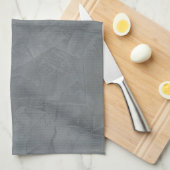 Schiefer-Grau-venezianischer Gips Geschirrtuch (Viertel Falte)