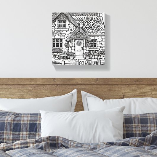 Schiefer-Hütte #13 Leinwanddruck (Insitu (Schlafzimmer))