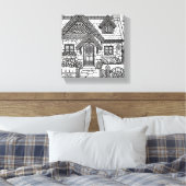 Schiefer-Hütte #44 Leinwanddruck (Insitu (Schlafzimmer))