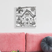 Schiefer-Hütte #47 Leinwanddruck (Insitu (Wohnzimmer))