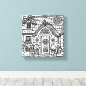 Schiefer-Hütte #47 Leinwanddruck (Insitu (Holzboden))