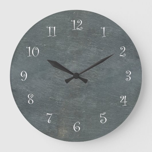 Schiefer Look Kitchen Wall Uhren (Vorderseite)