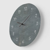 Schiefer-Optik-Küchenwanduhren Große Wanduhr (Winkel)