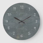 Schiefer-Optik-Küchenwanduhren Große Wanduhr (Vorderseite)