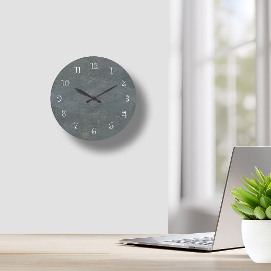 Schiefer-Optik-Küchenwanduhren Große Wanduhr