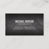 Schiefer | Silberrahmen Visitenkarte (Rückseite)