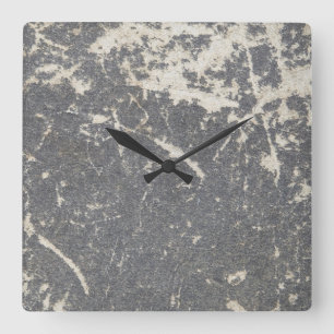 Schiefer, Stein, Granit Quadratische Wanduhr