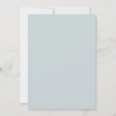 Schiefer Terrakotta Poetische Hochzeit Einladung (Rückseite)