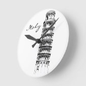 Schiefer Turm der Pisa Wall Uhr (Winkel)