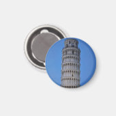 Schiefer Turm in der Dämmerung Magnet (Vorderseite/Rückseite)