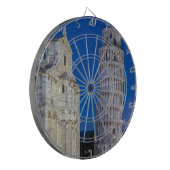 Schiefer Turm in Pisa Dartscheibe (Vorderseite Links)
