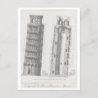 Schiefer Turm Pisa Architekturdiagramm