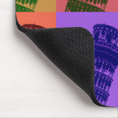Schiefer Turm Pop Pisa Kunst, Dichtung und Musik Mousepad (Ecke)