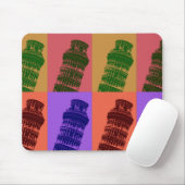 Schiefer Turm Pop Pisa Kunst, Dichtung und Musik Mousepad (Mit Mouse)