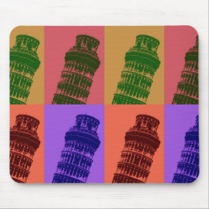 Schiefer Turm Pop Pisa Kunst, Dichtung und Musik Mousepad