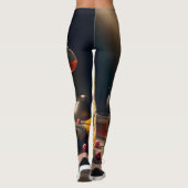 Schiefer Turm von Lecker! Leggings (Rückseite)