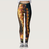 Schiefer Turm von Lecker! Leggings (Vorderseite)
