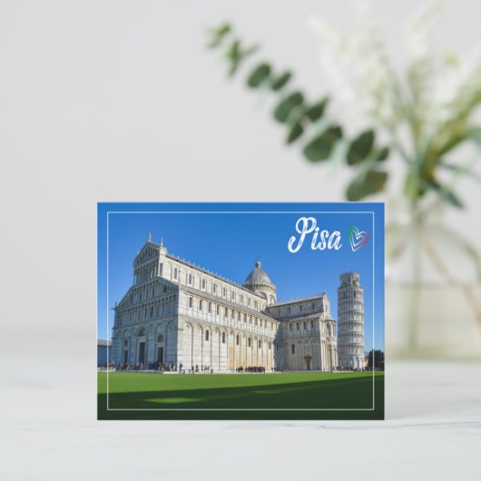 Schiefer Turm von Pisa europe Reisefotografie Postkarte (Stehend Vorderseite)