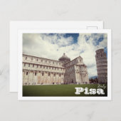 Schiefer Turm von Pisa europe Reisefotografie Postkarte (Vorne/Hinten)
