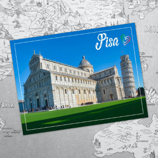 Schiefer Turm von Pisa europe Reisefotografie Postkarte