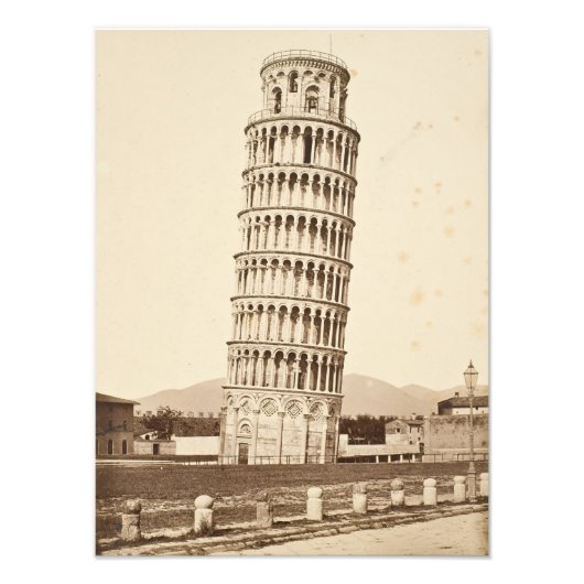 Schiefer Turm von Pisa Fotodruck (Vorne)
