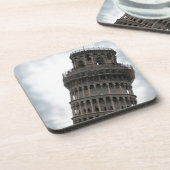 Schiefer Turm von Pisa Getränkeuntersetzer (Linke Seite)